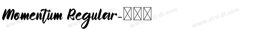 Momentum Regular字体转换